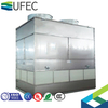 Condensador evaporativo de flujo combinado para enfriamiento de amoníaco y freón