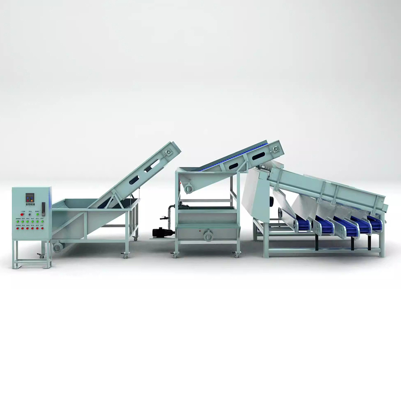 Línea de procesamiento industrial automática de camarones y mariscos de alta calidad, máquina de lavado y clasificación de camarones, clasificadora de camarones