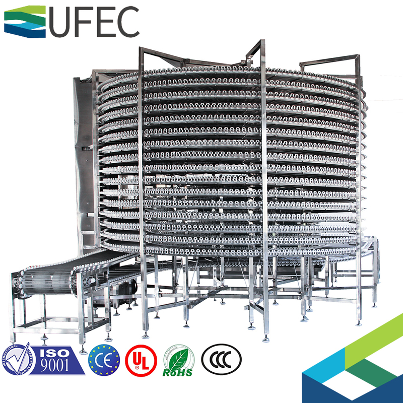 Congelador espiral comercial económico Congelador Iqf Congelador espiral iqf Congelador rápido espiral doble