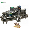 Máquina clasificadora de control automático de limpieza y lavado de camarones y pescado de alta capacidad 1,5 t/h