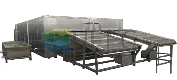 Congelador rápido individual IQF de agua con salmuera