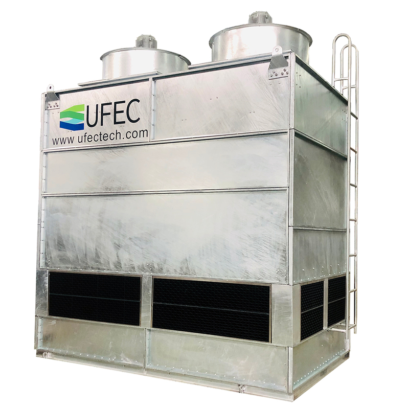 Condensador evaporativo de refrigeración de contraflujo eficiente de amoníaco/freón para IQF