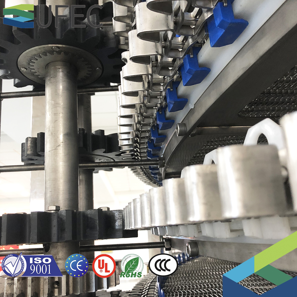 Túnel de congelador rápido en espiral de alta capacidad para la industria alimentaria