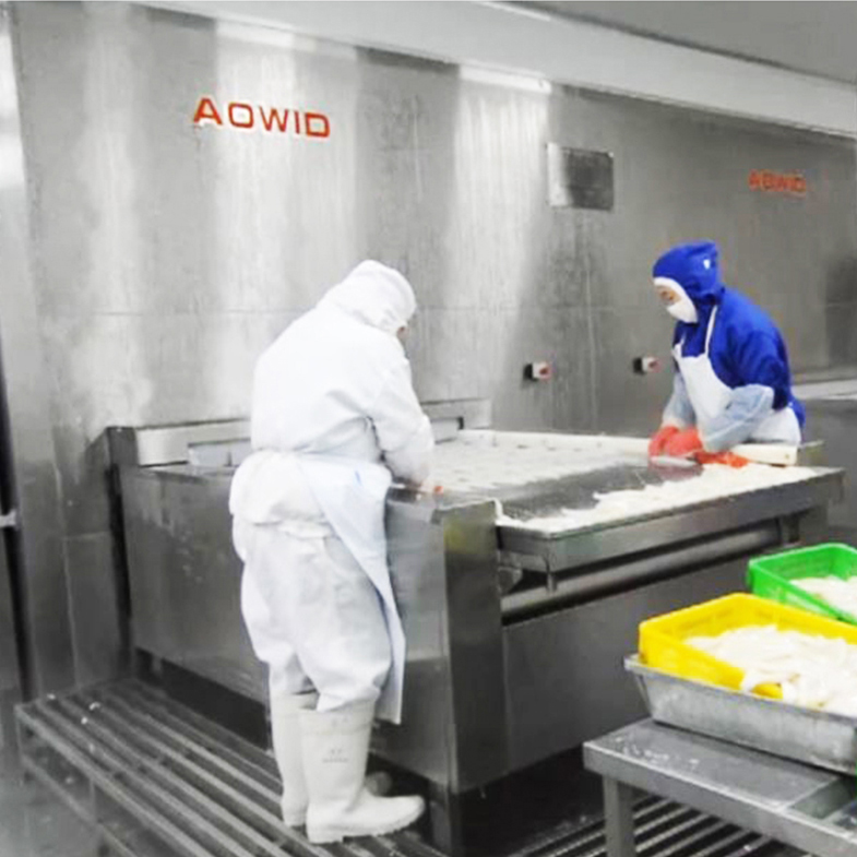 Cinturón de placa que impulsa el túnel individual congelador rápido