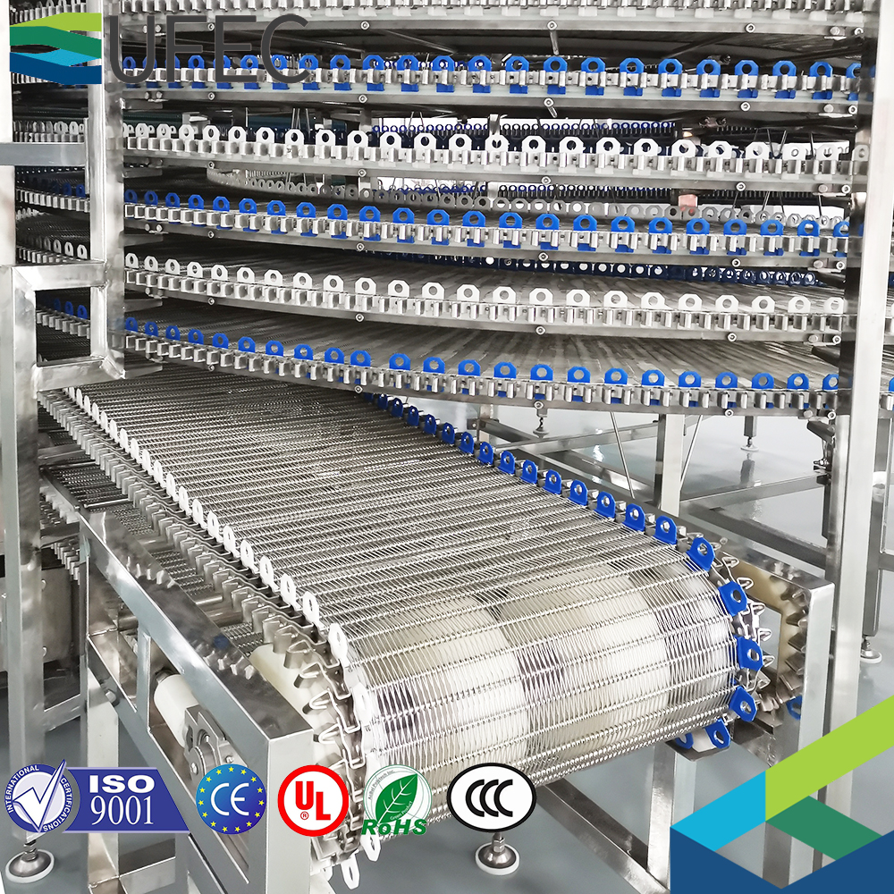 Túnel de congelador rápido en espiral de alta capacidad para la industria alimentaria