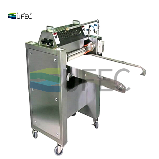 Cortador automático de tubos de calamar congelado, máquina cortadora de anillos de calamar multitipo con certificación CE para fábrica de procesamiento de pescado